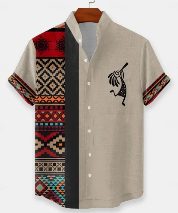 Chemise décontractée pour homme, style africain
