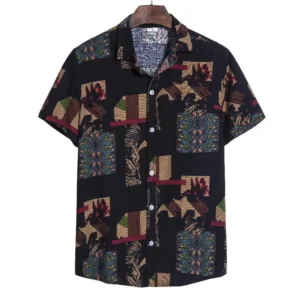 Chemise Africaine Homme Géométrique