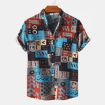 Chemise géométrique traditionnelle pour homme