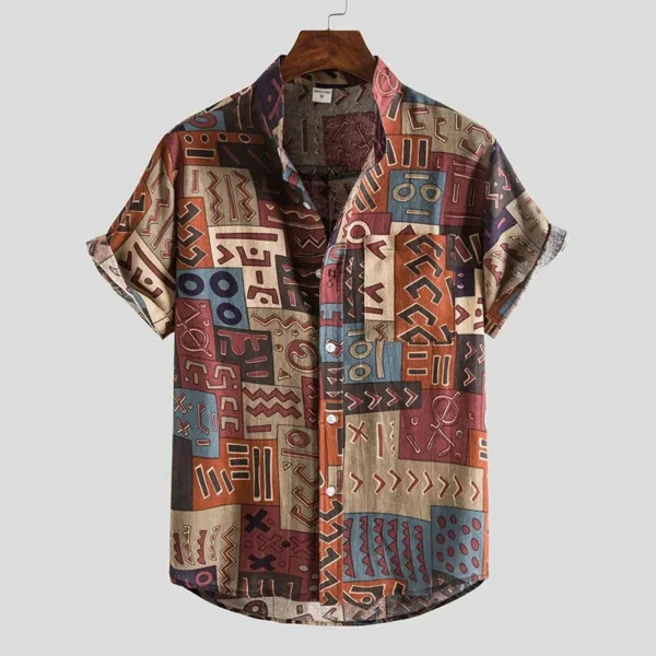 Mode masculine avec motifs africains géométriques