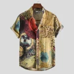 Chemise africaine élégante à motifs modernes