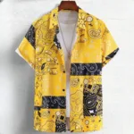 Chemise avec imprimé africain contemporain