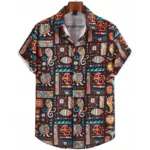 Chemise pour homme inspirée des motifs africains