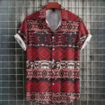 Chemise ample avec motifs africains