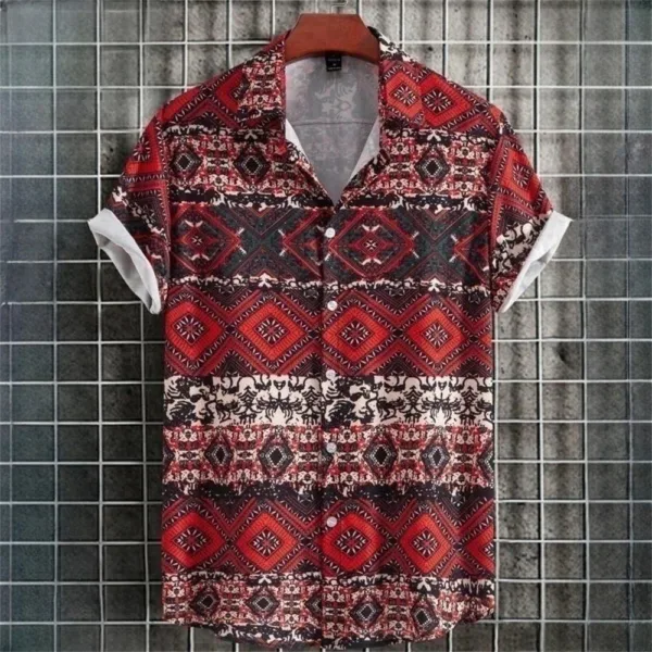 Chemise ample avec motifs africains