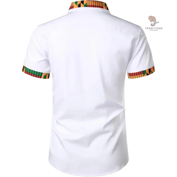 Chemise Africaine Kente, coupe moderne et confortable