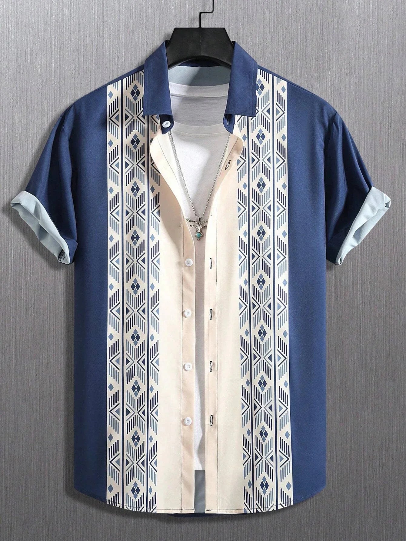 Chemise légère pour homme, style africain