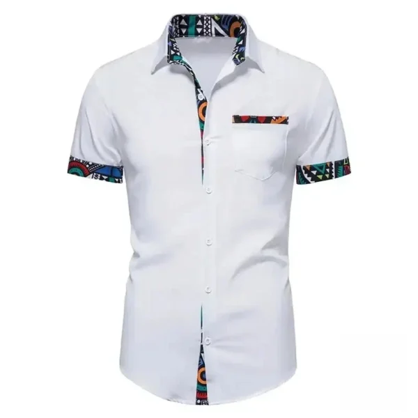 Mode masculine : chemise africaine légère et stylée
