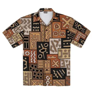 Chemise homme tribu africaine colorée