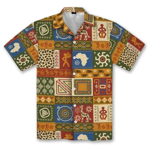 Mode africaine : chemise homme courte