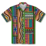 Chemise homme, motif africain élégant