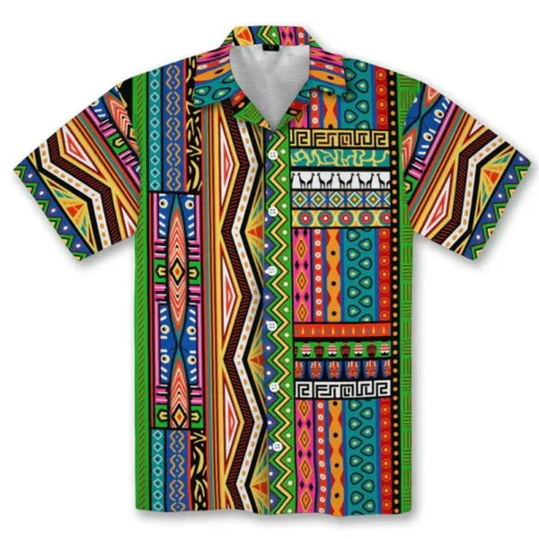 Chemise homme, motif africain élégant