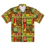Chemise à manches courtes inspirée de l'Afrique