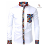 Chemise Africaine Homme Col Mao Manche Longue