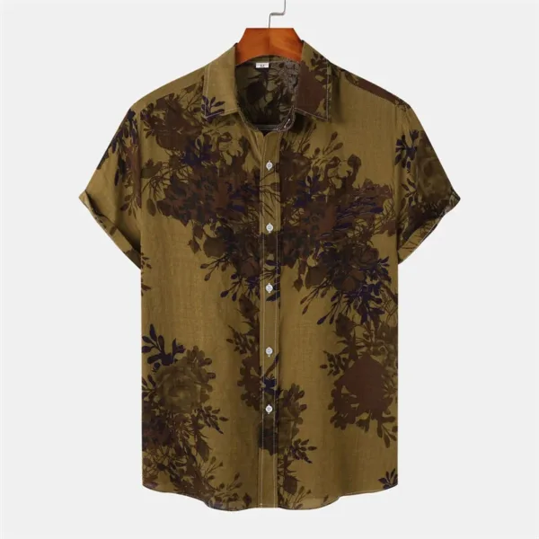 Chemise homme chic aux motifs inspirés d'Afrique