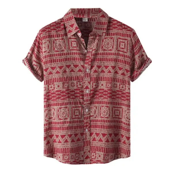 Chemise colorée pour homme aux influences africaines