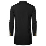 Chemise africaine blanche et dorée pour homme - vue 3