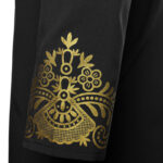 Chemise africaine blanche et dorée pour homme - vue 8
