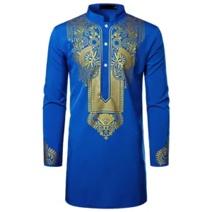 Design élégant en blanc et or pour homme