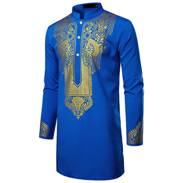 Chemise homme avec détails dorés