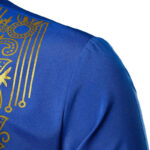 Chemise africaine avec imprimé doré