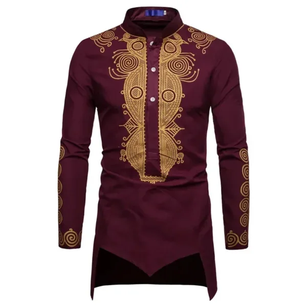 Mode masculine, chemise africaine élégante