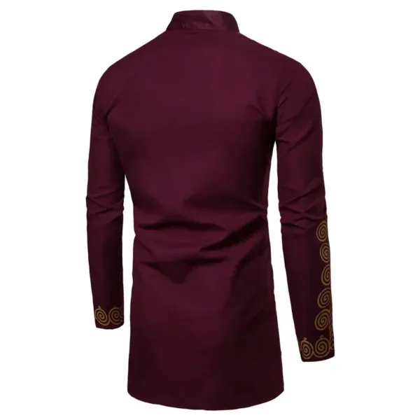 Vêtement élégant, chemise africaine noire