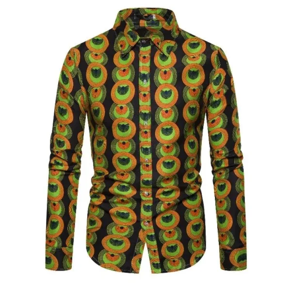 chemise-africaine-manches-noire-verte-1 Chemise africaine manches noires et vertes pour homme