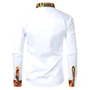 Chemise homme à motifs africains, élégante et moderne