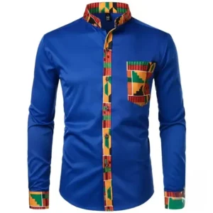 Vêtement masculin blanc inspiré de la culture africaine