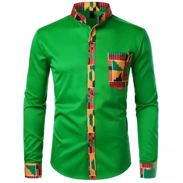 Mode africaine pour homme : chemise blanche classique
