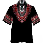 Chemise avec motifs africains, pour occasions festives