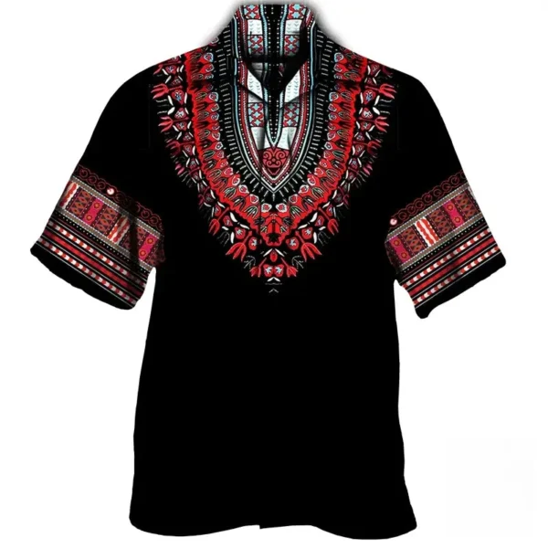 Chemise avec motifs africains, pour occasions festives