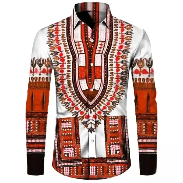 Chemise homme, coupe ample et design africain