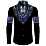 Chemise Dashiki Homme, style africain traditionnel - vue 3