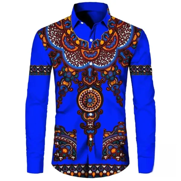 Chemise Dashiki Homme, style africain traditionnel - vue 6