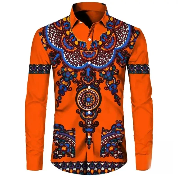 Chemise Dashiki Homme, style africain traditionnel - vue 7