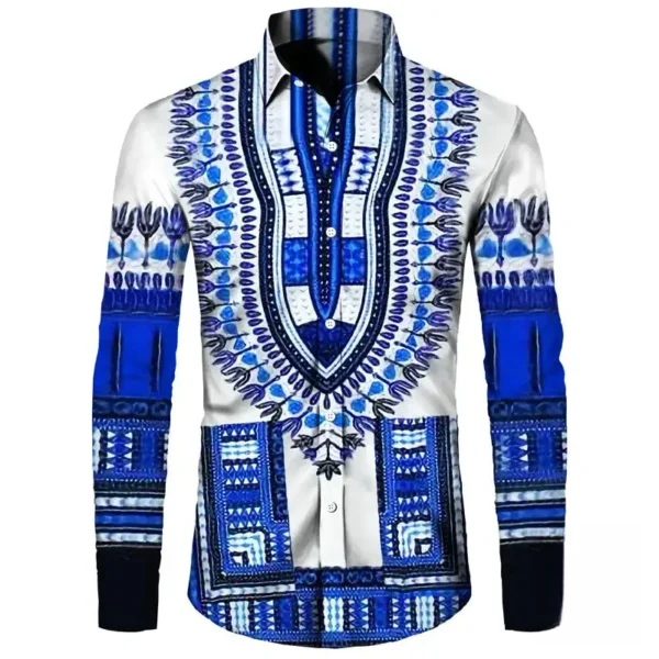 Chemise Dashiki Homme, style africain traditionnel - vue 8