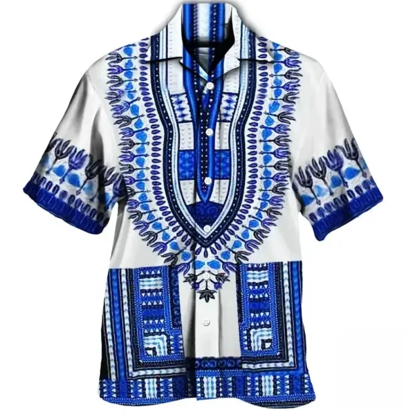 Vêtement africain, chemise à motifs, mode masculine