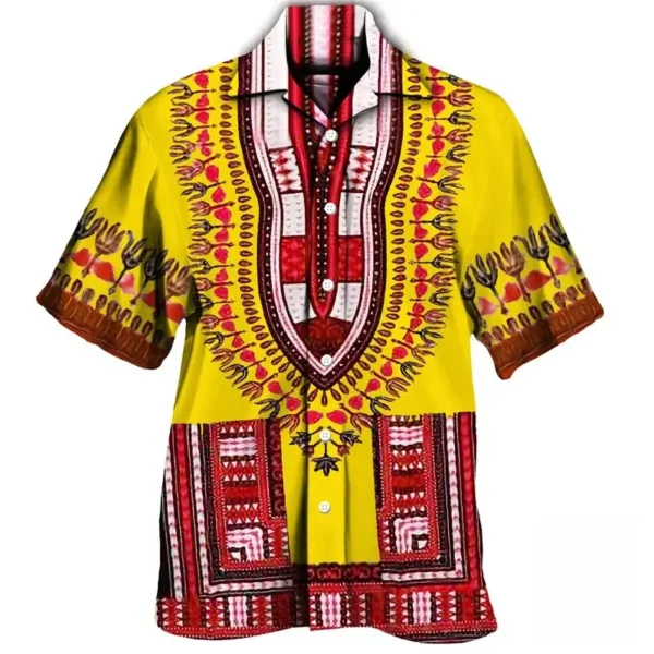 Chemise traditionnelle africaine, style décontracté