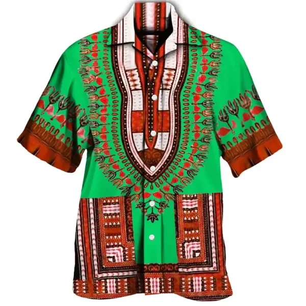 Mode africaine pour homme, chemise avec imprimé