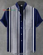 Look moderne avec chemise en pagne pour homme