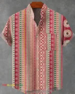 Chemise homme en pagne aux couleurs vives