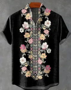Chemise africaine homme en tissu traditionnel