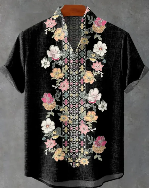 Chemise africaine homme en tissu traditionnel