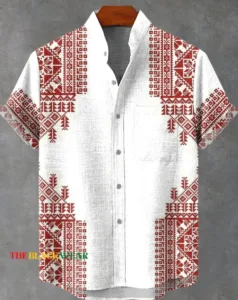Pagne coloré chemise homme style africain