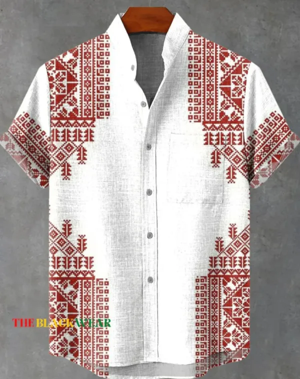 Pagne coloré chemise homme style africain