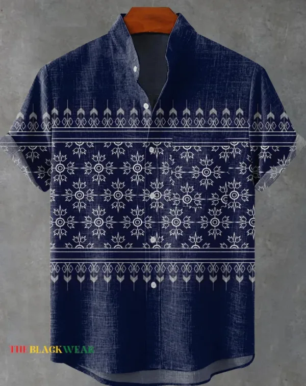 Chemise homme en tissu authentique africain