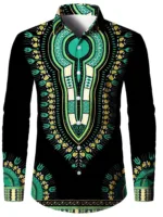 Chemise Homme à Motifs Traditionnels Africains