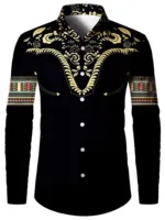 Chemise Homme Inspirée de l'Art Africain